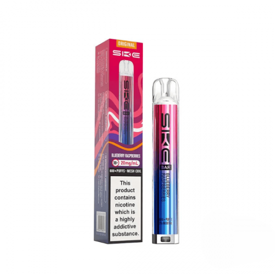 SKE Original Bar 600 Compliant Post June 1st Prefilled Pod Kit [Blueberry Raspberries/ 20mg]