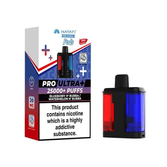 HAYATI PRO ULTRA+ 25K REFILL BLUEBERRY H'BUBBA / WATERMELON HUBBA BUBBA 20MG