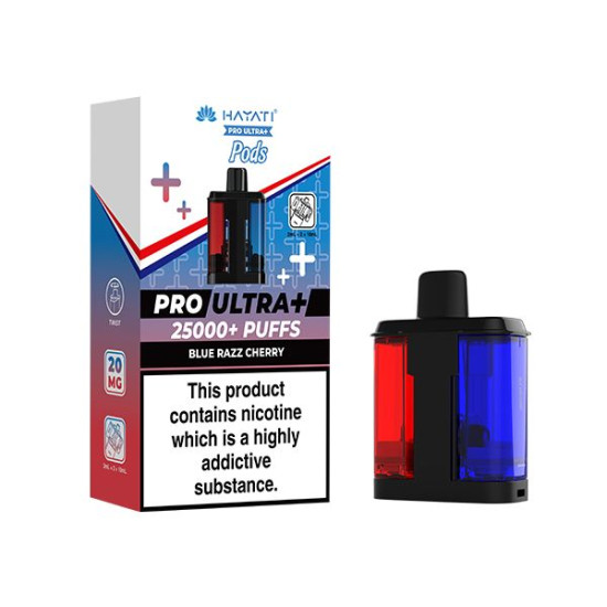 HAYATI PRO ULTRA+ 25K REFILL BLUE RAZZ CHERRY 20MG