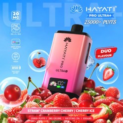 HAYATI PRO ULTRA + 25K - KIT - STRAW' CRANBERRY CHERRY / CHERRY ICE - 20MG