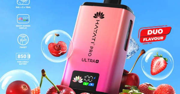 Hayati Pro Ultra Plus 25000 Prefilled Pod Kit Straw' Cranberry Cherry / Cherry  Ice