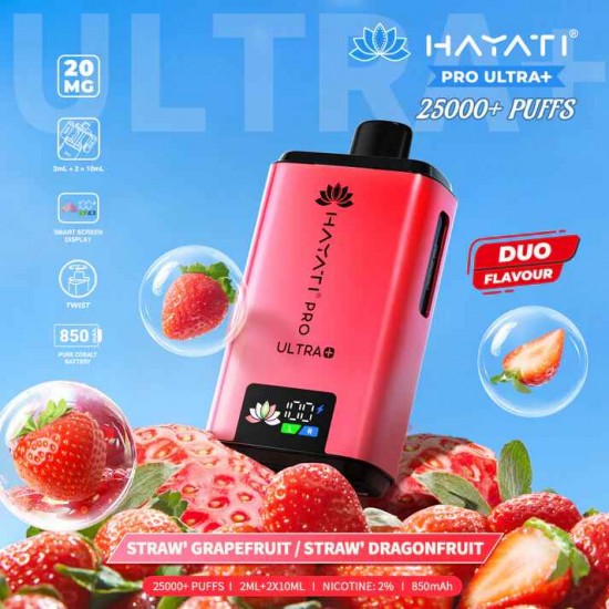 HAYATI PRO ULTRA+ 25K KIT STRAW' GRAPEFRUIT / STRAW' DRAGONFRUIT