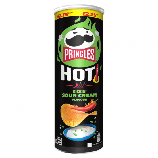 Pringles Hot Kickin Sour Cream Flavour 160g x 6