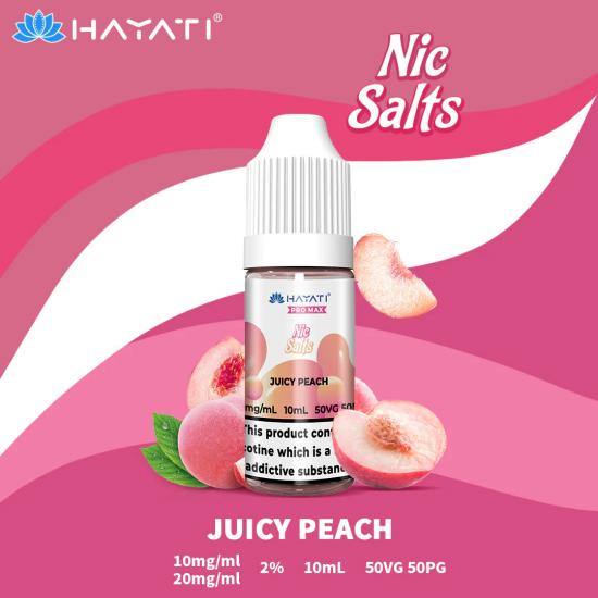 Hayati Pro Max Nic Salts Juicy Peach 10ml-20mg