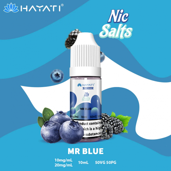 Hayati Pro Max Nic Salts Mr Blue 10ml-20mg