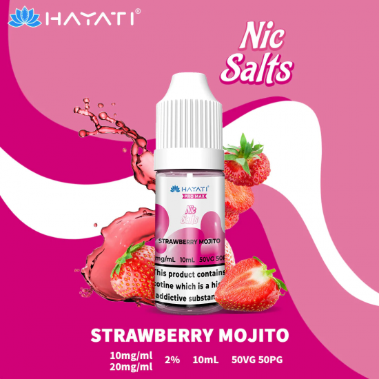 Hayati Pro max Nic Salts Strawberry Mojito 10ml-20mg