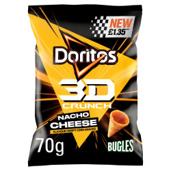 Doritos 3D Nacho Cheese 70G PMP £1.35