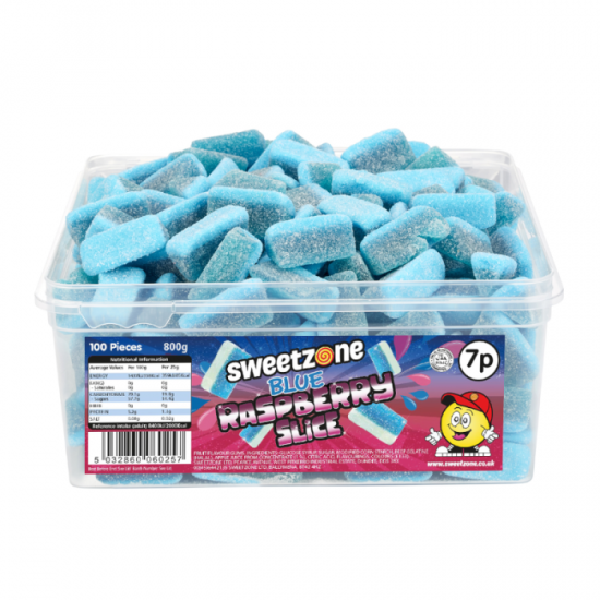 Sweetzone blue raspberry slice tubs 7p