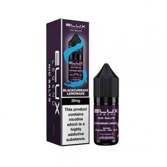 Blackcurrant Lemonade Nic Salt E-Liquid by Elux Legend 10ml -10mg