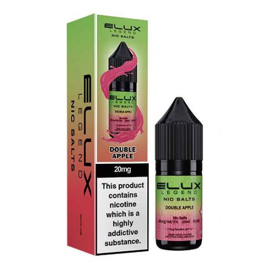 Double Apple Nic Salt E-Liquid by Elux Legend 10ml-10mg