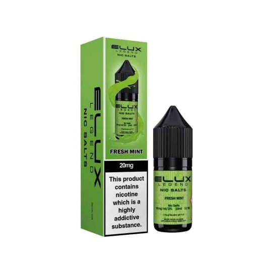 Fresh Mint Nic Salt E-Liquid by Elux Legend 10ml-20mg