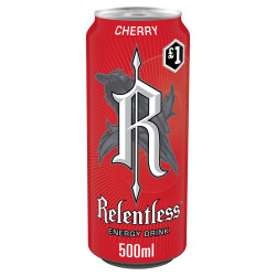 Relentless Energy Drink Cherry 500ml PMP £1