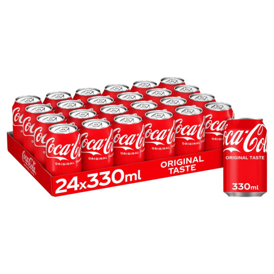 Coca Cola Cans 330ml X 24 (UK Text)