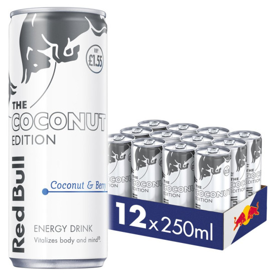 Red Bull Coconut Edition (Coconut & Berry ) £1.55PM  250ml x 12