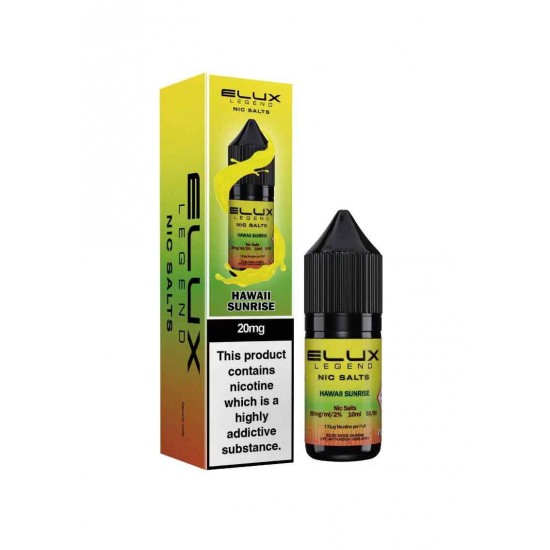 Hawaii Sunrise Nic Salt E-Liquid by Elux Legend 10ml-10mg