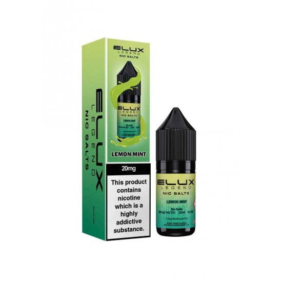 Lemon Mint Nic Salt E-Liquid by Elux Legend 10ml-10mg