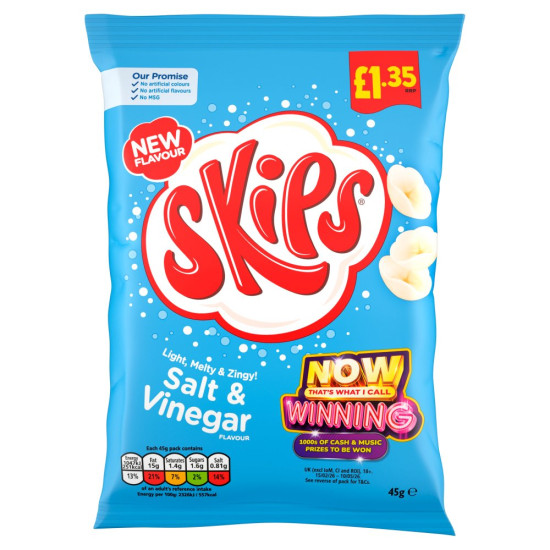 Skips Salt and Vinegar PMP £1.35
