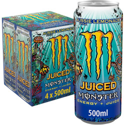 Monster Energy Drink  Aussie Lemonade 500ml Multipack (4PK) 