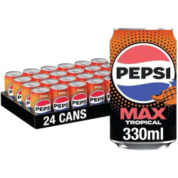 Pepsi Max Tropical GB Cans 330ml x 24