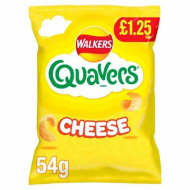 Walkers Quavers Cheese £1.25 p 18x54g