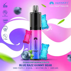 Hayati Twist 5000 Blue Razz Gummy Bear 20mg