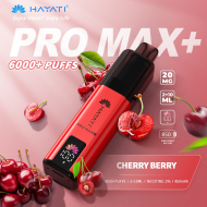 Hayati Pro Max+ 6000 Puffs 20mg - Cherry Berry
