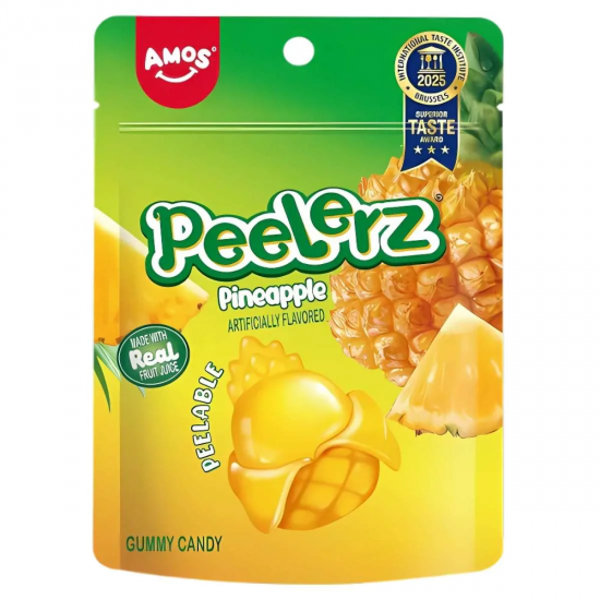 Amos Peelerz Gummy Pineapple 65g