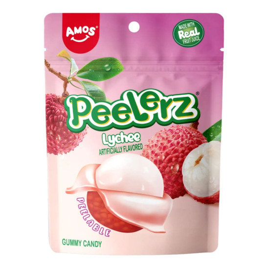 Amos Peelerz Gummy Lychee 65g