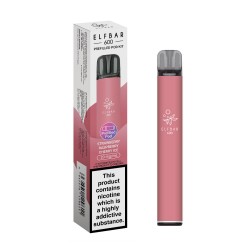 Elf Bar 600 Compliant Prefilled Pod Kit Strawberry Raspberry Cherry Ice / 20mg