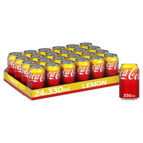 Coca Cola Cans Lemon 330ml x 24