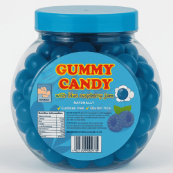 Gummy Candy Blue Raspberry Jam 10g