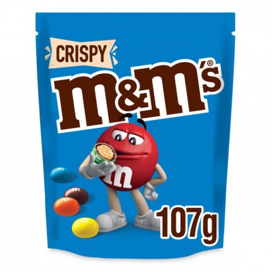 M&M's Crispy Milk Chocolate Bites Pouch Bag 107g