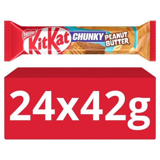 Nestle Kit Kat Chunky Peanut Butter Milk Chocolate Bar 42g