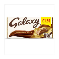 Galaxy Smooth Milk Chocolate Block Bar 100g PMP £1.50