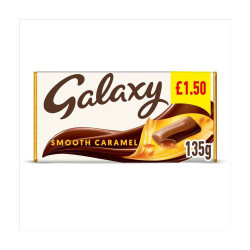 Galaxy Smooth Caramel Chocolate Block Bar 135g PMP £1.50  