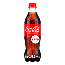 Coca Cola Original (GB) 500ml Bottle PMP £1.79 - 24 Pack