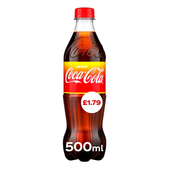 Coca Cola Lemon Bottle 500ml PMP £1.79 - 12 Pack