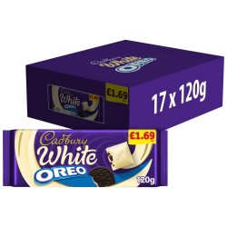 Cadbury Oreo White Chocolate 120g PMP £1.69