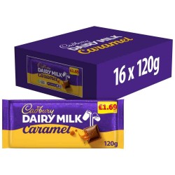 Cadbury Dairy Milk Caramel Chocolate Bar 120g PMP £1.69