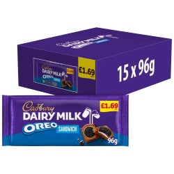 Cadbury Dairy Milk Oreo Sandwich Chocolate Bar 96g PMP £1.69