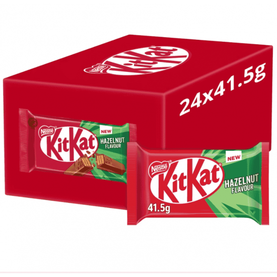 Nestle KitKat 4 Finger Hazelnut Chocolate Bar 41g