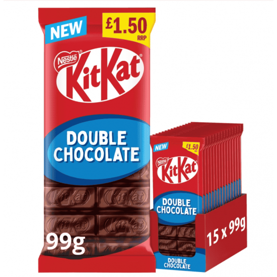 Nestle KitKat Double Chocolate Sharing Bar 99g PMP £1.50