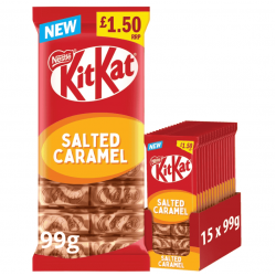 Nestle Kit Kat Salted Caramel Chocolate Sharing Bar 99g PMP £1.50