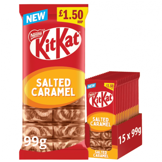 Nestle Kit Kat Salted Caramel Chocolate Sharing Bar 99g PMP £1.50