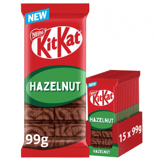 Nestle Kit Kat Hazlenut 99g Sharing Blocks