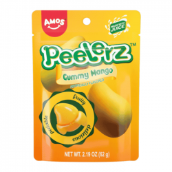 Amos Peelerz Gummy Mango 170g -12CT