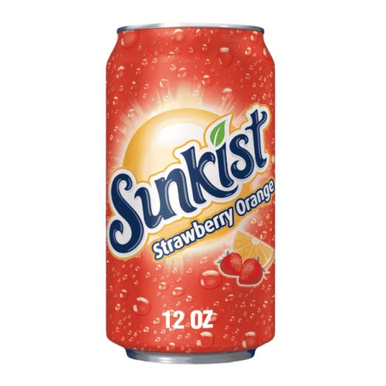Sunkist Strawberry Orange Flavour USA Cans 355ml