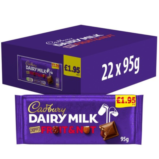 Cadbury Dairy Milk Fruit & Nut PMP £1.95
