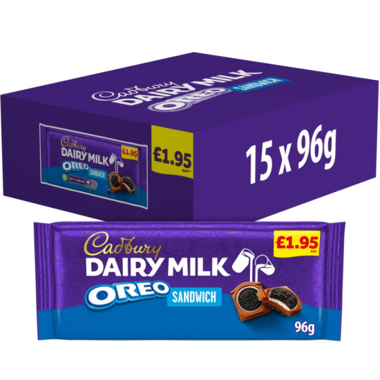 Cadbury Dairy Milk Oreo Sandwich PMP £1.95