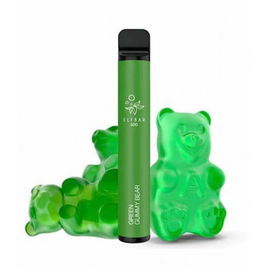 Elf Bar Green Gummy Bear - 600 Puff